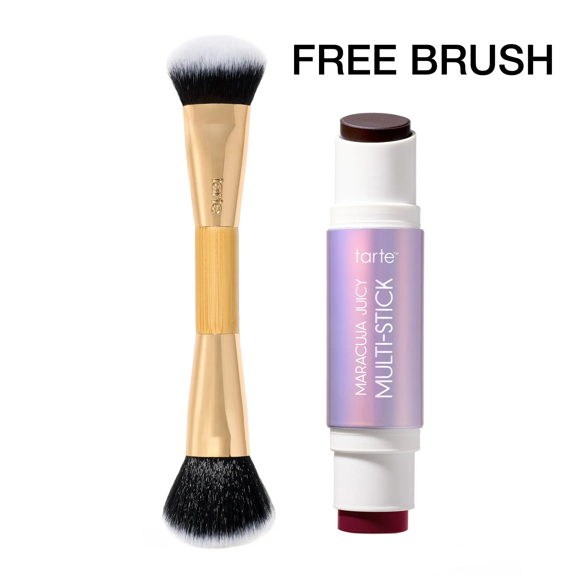 Unleash Your Radiance with Tarte's Maracuja Juicy Multi-Stick & Free Brush – The Perfect Cream Blush & Bronzer Duo!