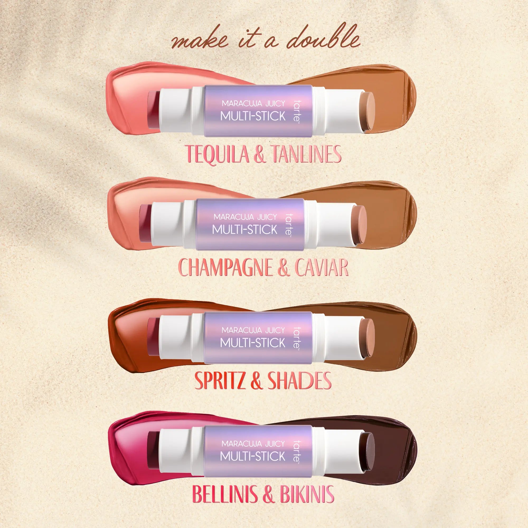 Unleash Your Radiance with Tarte's Maracuja Juicy Multi-Stick & Free Brush – The Perfect Cream Blush & Bronzer Duo!